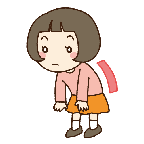 姿勢が悪い